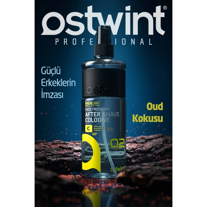 Ostwint After Shave Oud Kokulu Tıraş Kolonyası No:2 400ml - Erkek Bakımında Etkili ve Kalıcı Koku