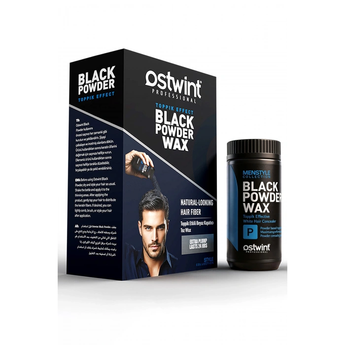 Ostwint Professional Siyahlaştırıcı Şekil Verici Topik Etkili Pudra Black Powder Wax – 20 gr