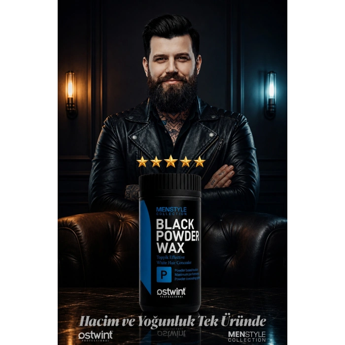 Ostwint Professional Siyahlaştırıcı Şekil Verici Topik Etkili Pudra Black Powder Wax – 20 gr
