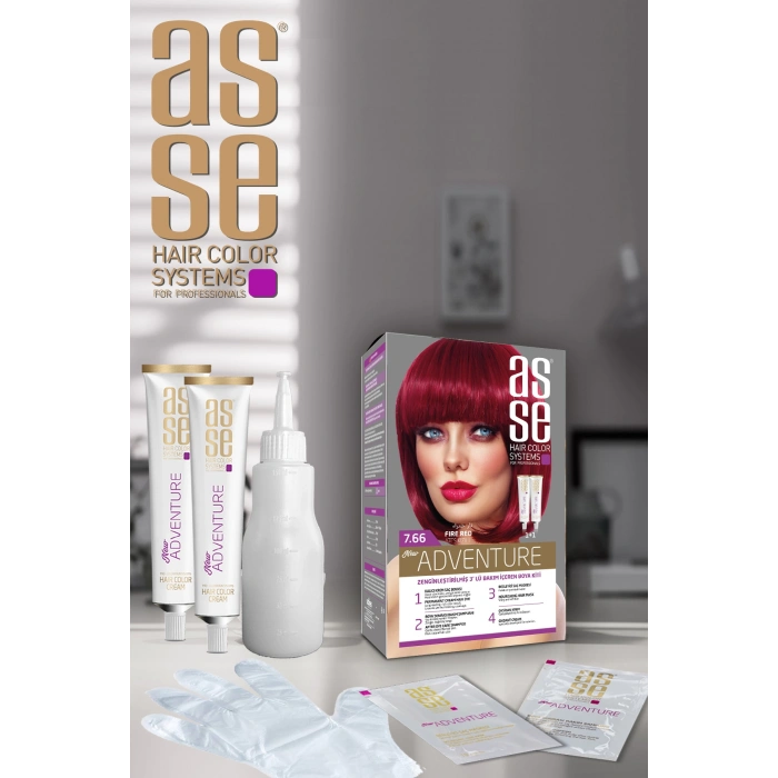 7.66 مجموعة طلاء أحمر ناري 50+50 مل