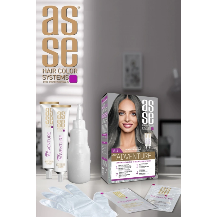 8.1 مجموعة طلاء Light Ashy Auburn 50+50ml