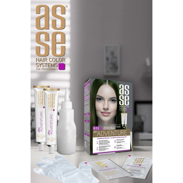 مجموعة طلاء 8.11 أصفر زيتوني طبيعي فاتح 50+50 مل