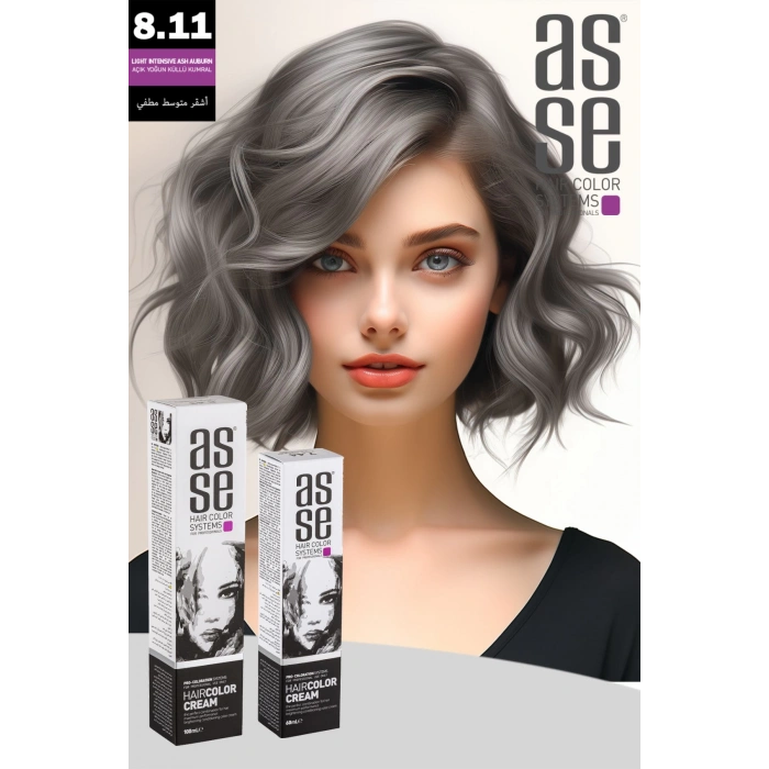 8.11 Light Intense Ashy Auburn — краска в тюбике, 60 мл