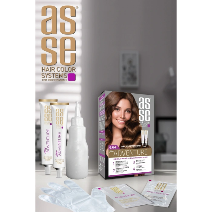 6.64 Dark Auburn Red 50+50ml Set Paint