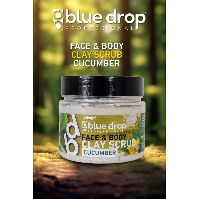 Blue Drop Cucumber Clay Scrub 480 ml
