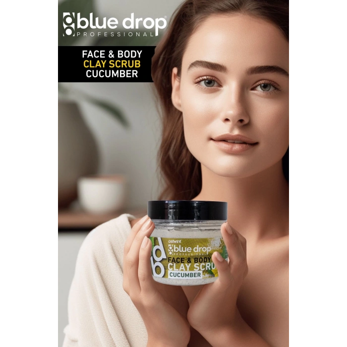 Blue Drop Cucumber Clay Scrub 480 ml