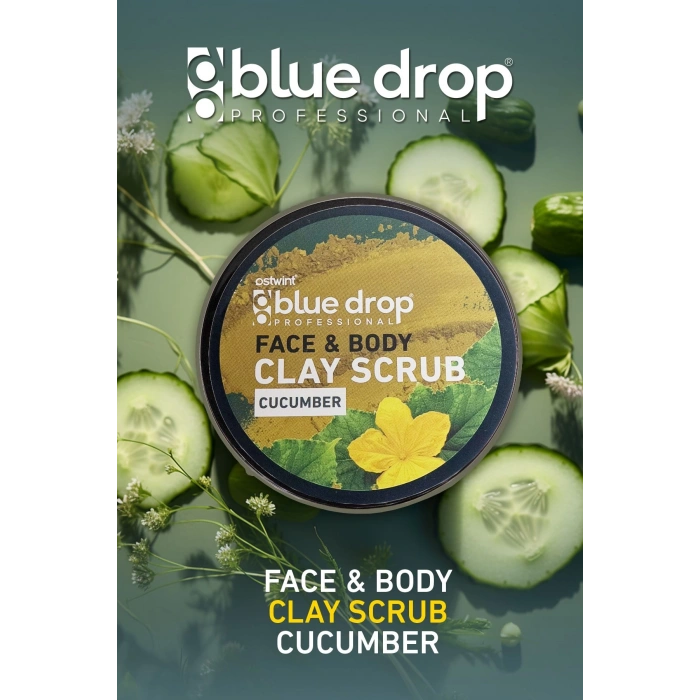 Blue Drop Cucumber Clay Scrub 480 ml