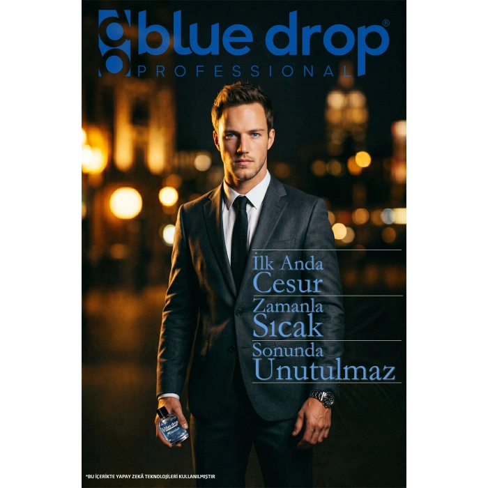 Blue Drop Mountain Premium Erkek Parfümü 50 ml – Kalıcı Erkek Kokusu. Kakao Açılışı, Bal ve Karamel, Vanilya ve Amber Notaları. İlk Anda Cesur. Zamanla Sıcak. Sonunda Unutulmaz.