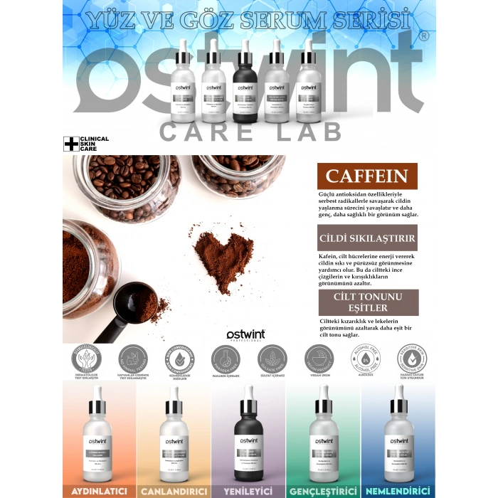 Ostwint Caffeine Niacinamide Aydınlatıcı Sıkılaştırıcı Göz Altı, Çevresi Morluk Torba Karşıtı Serumu