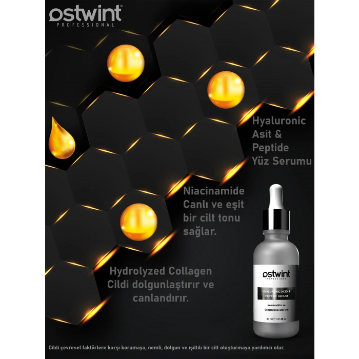 Ostwint Hyaluronic Asit Peptide Nemlendirici Dolgunlaştırıcı Canlandırıcı Kırışıklık Karşıtı Serum
