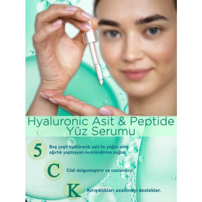 Ostwint Hyaluronic Asit Peptide Nemlendirici Dolgunlaştırıcı Canlandırıcı Kırışıklık Karşıtı Serum