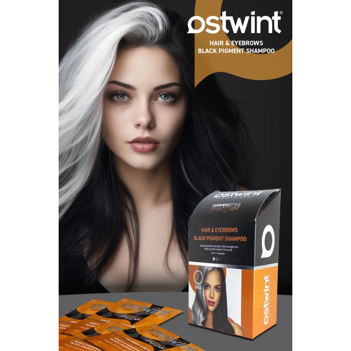 Ostwint Black Shampoo Damen 25 ml x 10 Stück Beutel