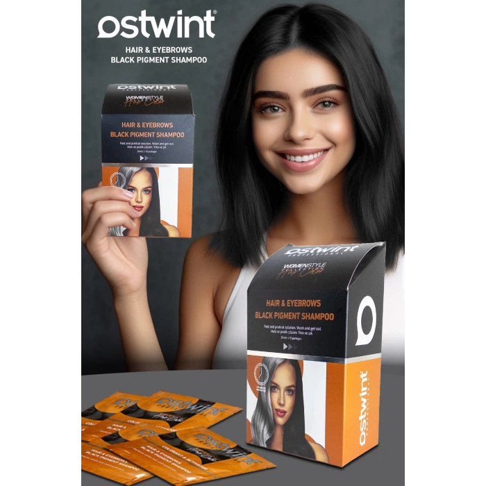 Ostwint Black Shampoo Damen 25 ml x 10 Stück Beutel