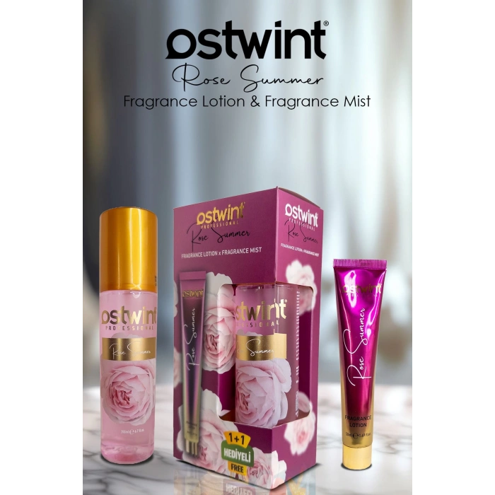 Ostwint Body Mist Rose Summer 200 ml + Body Lotion SET