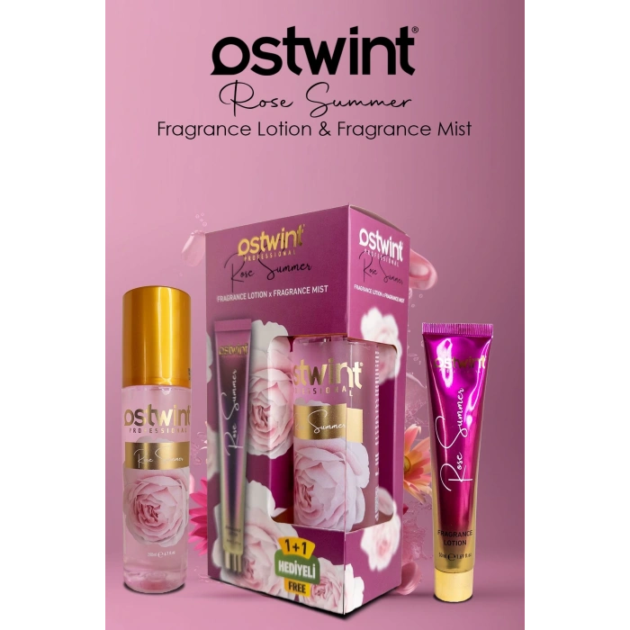 Ostwint Body Mist Rose Summer 200 ml + Body Lotion SET