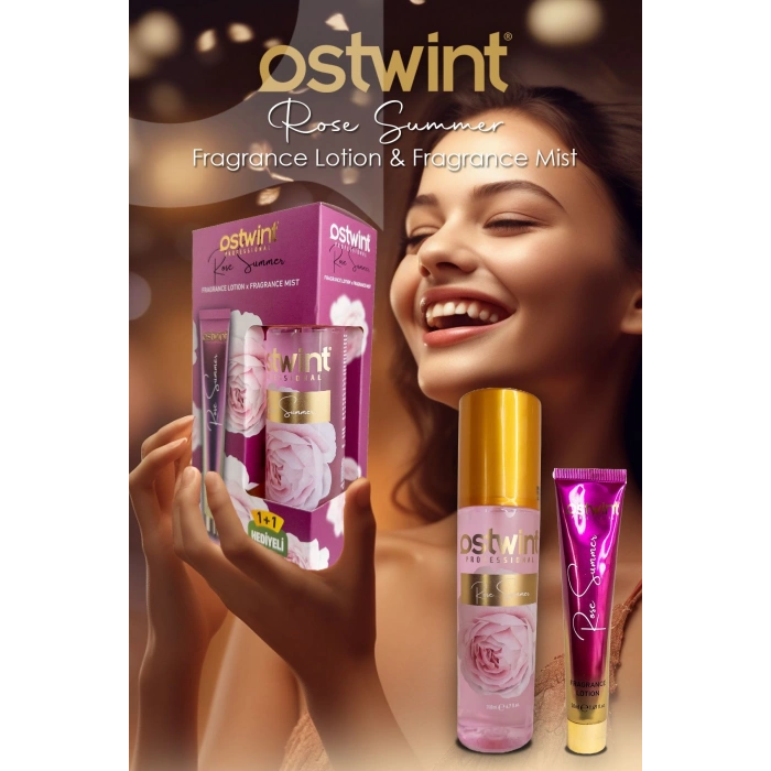 Ostwint Body Mist Rose Summer 200 ml + Body Lotion SET
