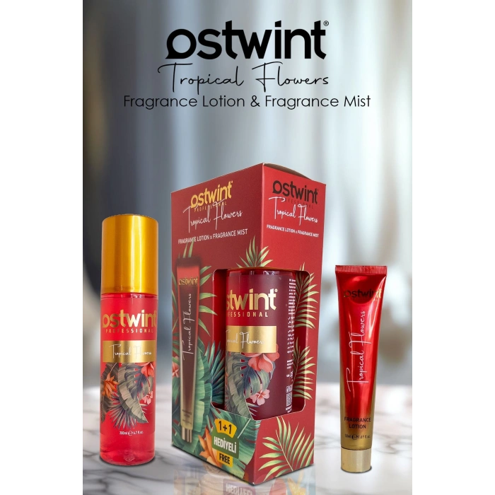 أوستوينت معطر للجسم زهرة استوائية 200 مل + مجموعة لوشن للجسم