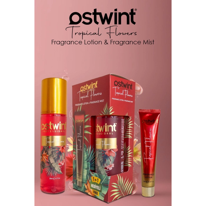 أوستوينت معطر للجسم زهرة استوائية 200 مل + مجموعة لوشن للجسم