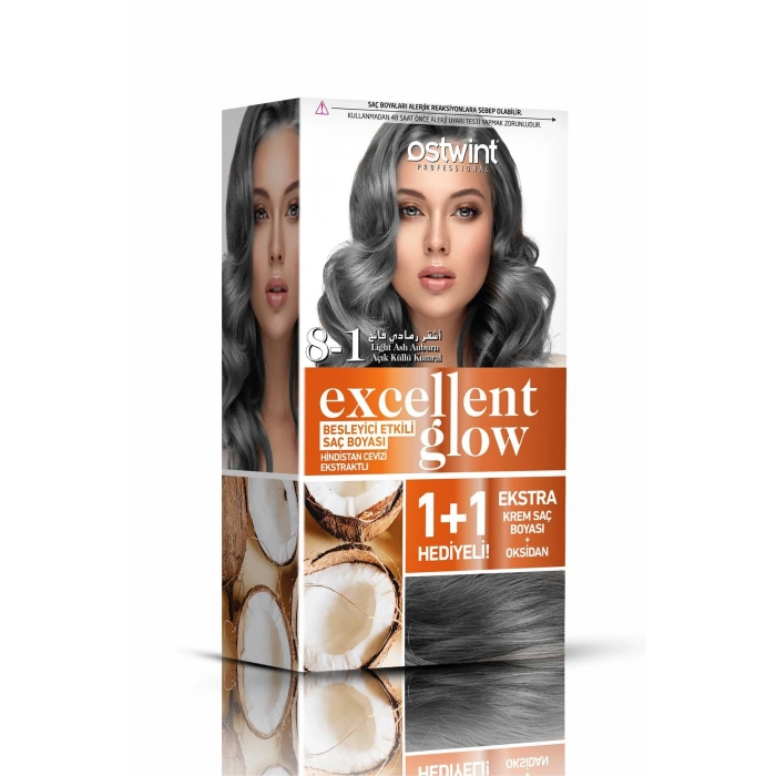 Ostwint Excellent Glow Light Пепельно-каштановый №:8.1