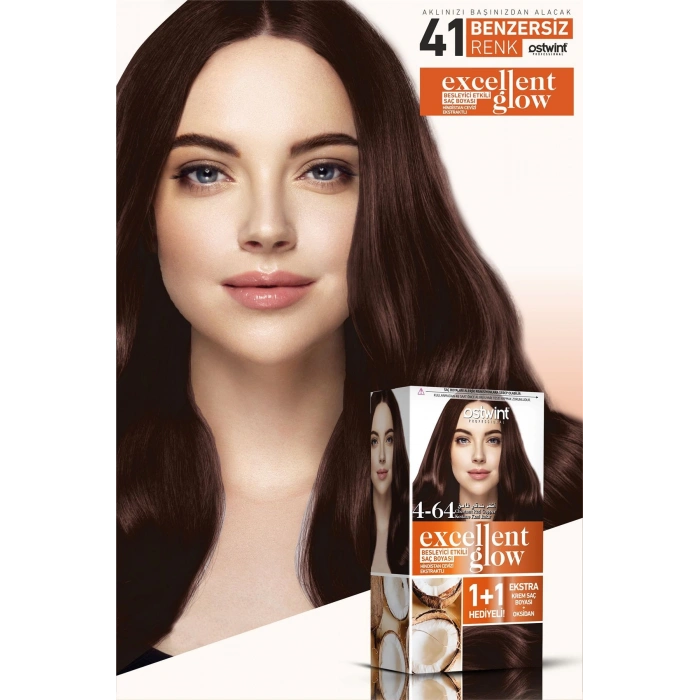 Ostwint Excellent Glow Каштановый Красный Медный №:4.64