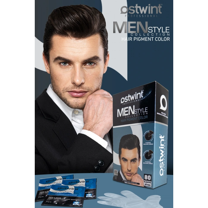 شامبو صبغة الشعر أوستوينت رقم: 80 بني أسود