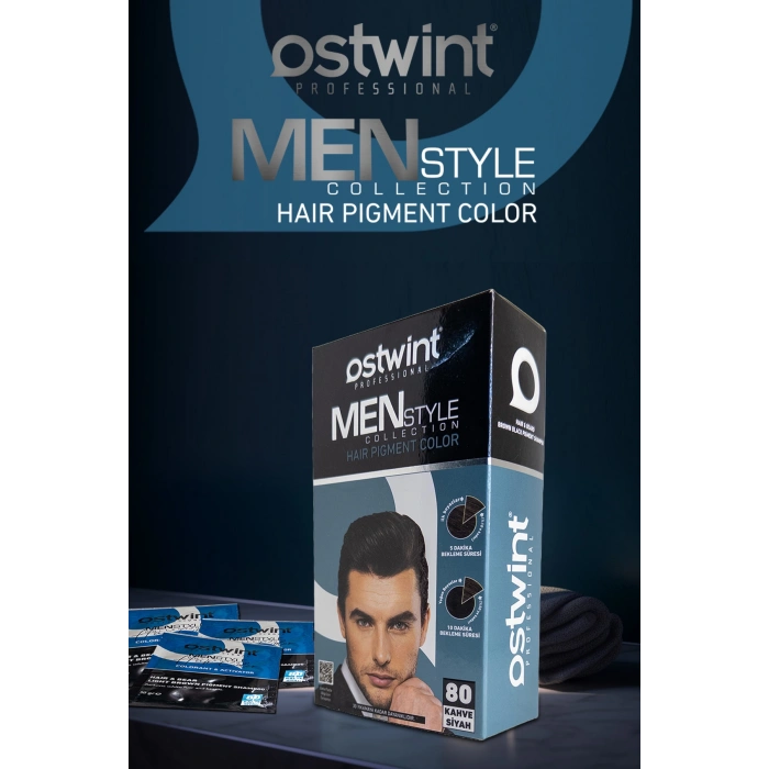 شامبو صبغة الشعر أوستوينت رقم: 80 بني أسود