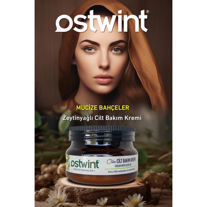 Ostwint E Vitaminli Cilt Bakım Kremi, El Yüz, Vücut İçin Besleyici ve Nemlendirici 300ml. Zeytinyağı