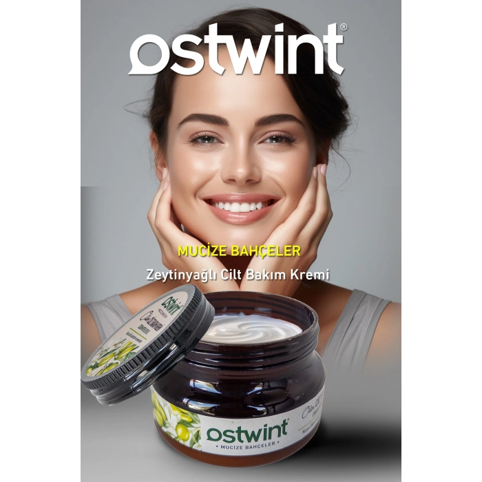 Ostwint E Vitaminli Cilt Bakım Kremi, El Yüz, Vücut İçin Besleyici ve Nemlendirici 300ml. Zeytinyağı