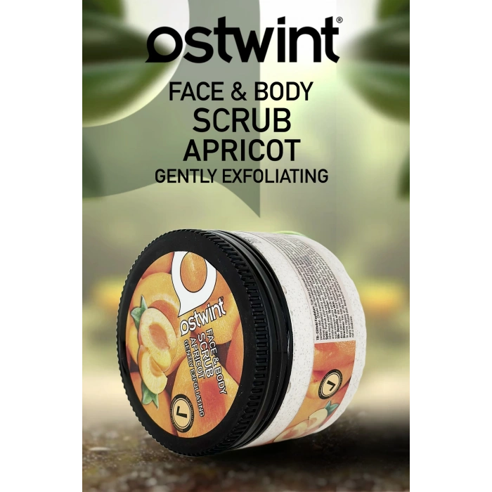 Ostwint Yüz, Vücut Peeling Scrub, Kayısı 300ml Temizleyici Pürüssüzleştirici Dolaşımı Hızlandırıcı