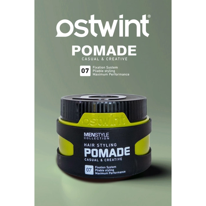 Ostwint Erkekler İçin Saç Şekillendirici Pomade Wax Doğal ve Güçlü Tutuş Uzun Süreli Etki No07 150ml