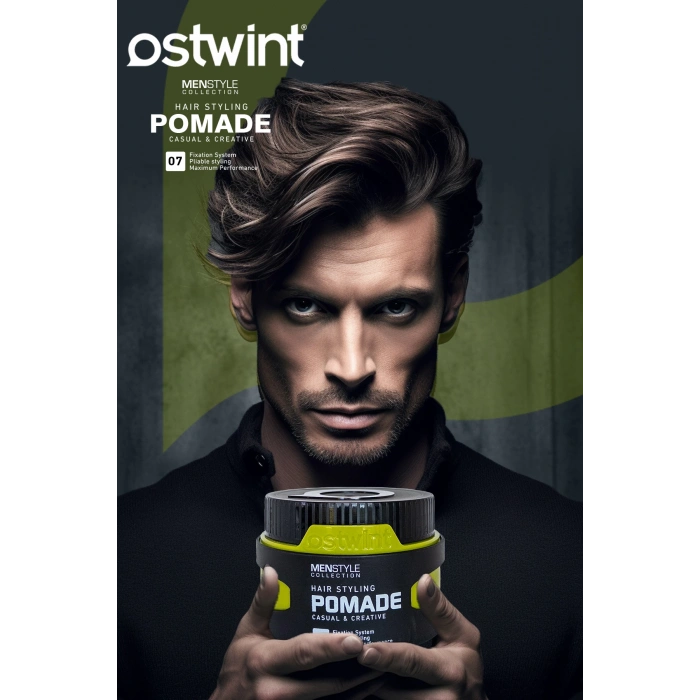 Ostwint Erkekler İçin Saç Şekillendirici Pomade Wax Doğal ve Güçlü Tutuş Uzun Süreli Etki No07 150ml