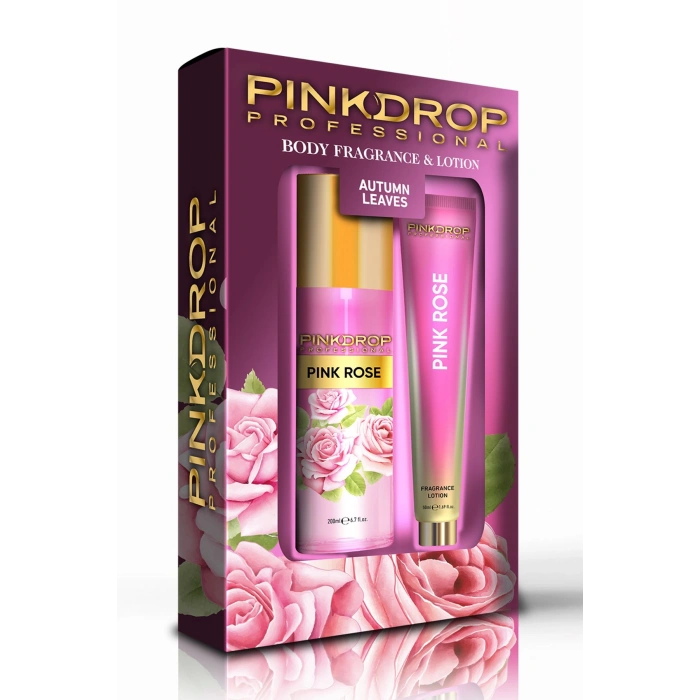 بينك دروب معطر للجسم بينك روز 200 مل + 50 مجموعة لوشن للجسم