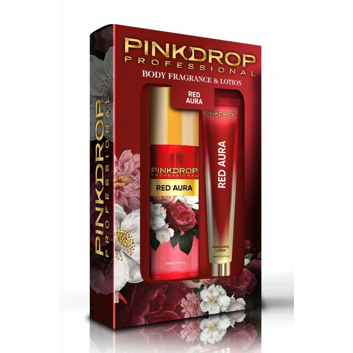 Мист для тела Pink Drop Red Aura 200 мл + 50 лосьонов для тела НАБОР