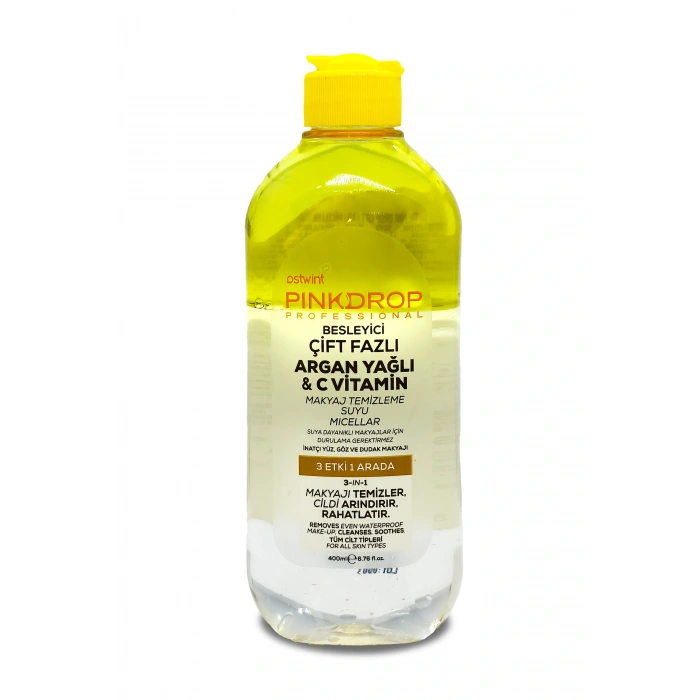Pinkdrop Çift Fazlı Makyaj Temizleme Suyu 400 ml – Argan