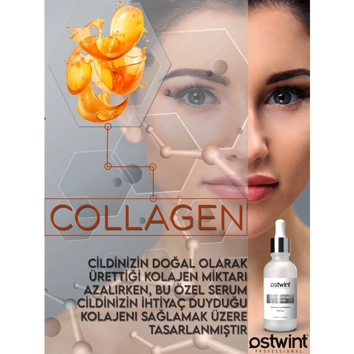 Ostwint C Vitamini & Collagen Yenileyici, Sıkılaştırıcı. Parlaklık Arttıcı, Leke Karştı Yüz Serumu