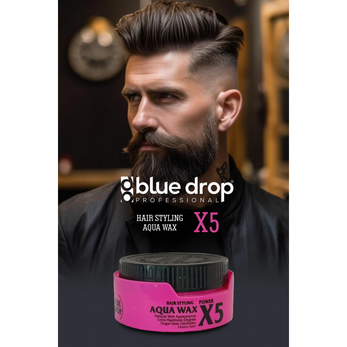 Blue Drop Aqua Wax X5 Tropik Meyve Kokulu Su Bazlı Saç Wax, Güçlü