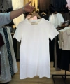 Beyaz Basic Lacoste Kumaş Elbise