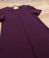 Bordo Basic Lacoste Kumaş Elbise