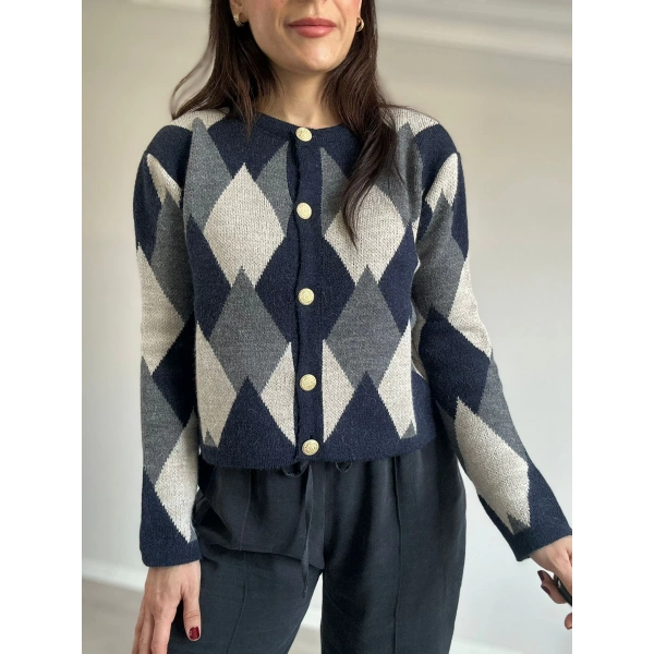 Baklava Desen Hırka