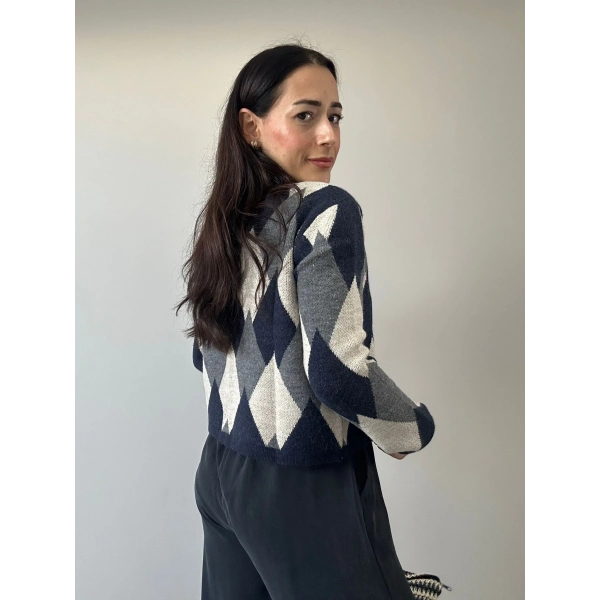 Baklava Desen Hırka