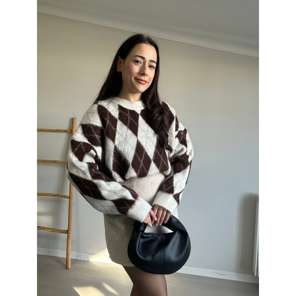 Baklava Desen Kazak Krem