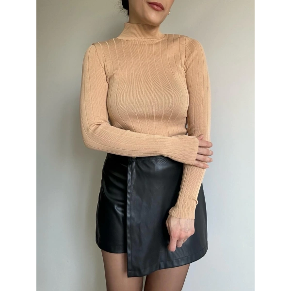 Fitilli Yarım Balıkçı Triko Badi