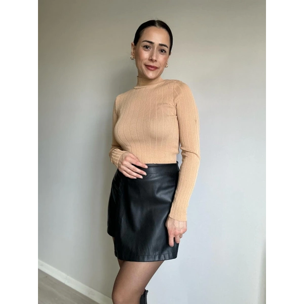 Fitilli Yarım Balıkçı Triko Badi