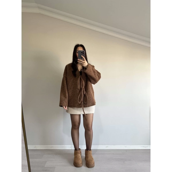 İp Bağlamalı Kaban Hırka