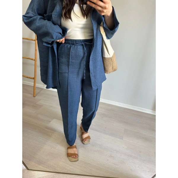 Lacivert Gömlek Takım