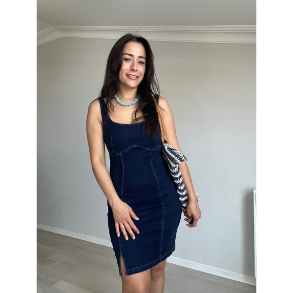 Mini Boy Denim Elbise