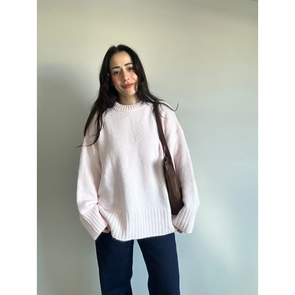 Pinterest Triko Soft Pembe Kazak