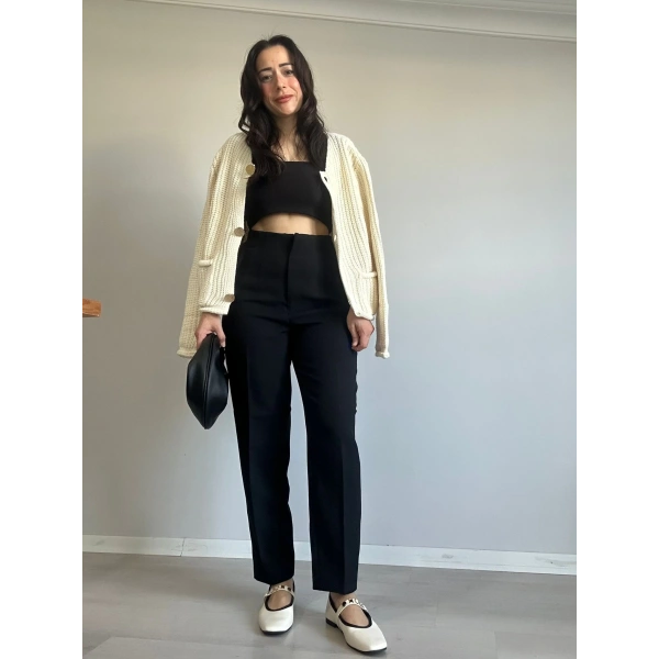 Zr Model Kumaş Pantolon Siyah