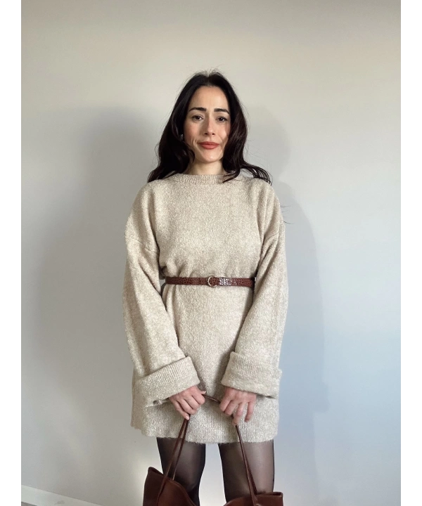 Buklet Oversize Kazak Vizon