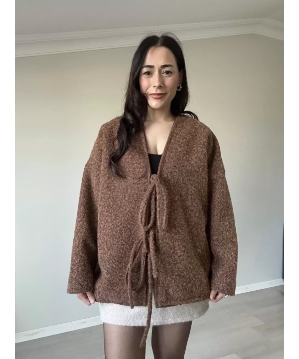 İp Bağlamalı Kaban Hırka